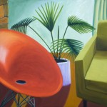 completed oil on canvas, 30" x 30"
